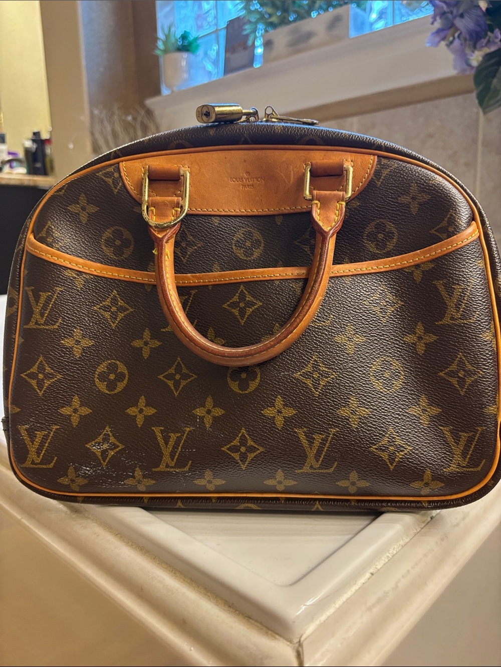 SOLD Authentic Louis Vuitton Trouville Bag in Excellent Condition with Key Lock